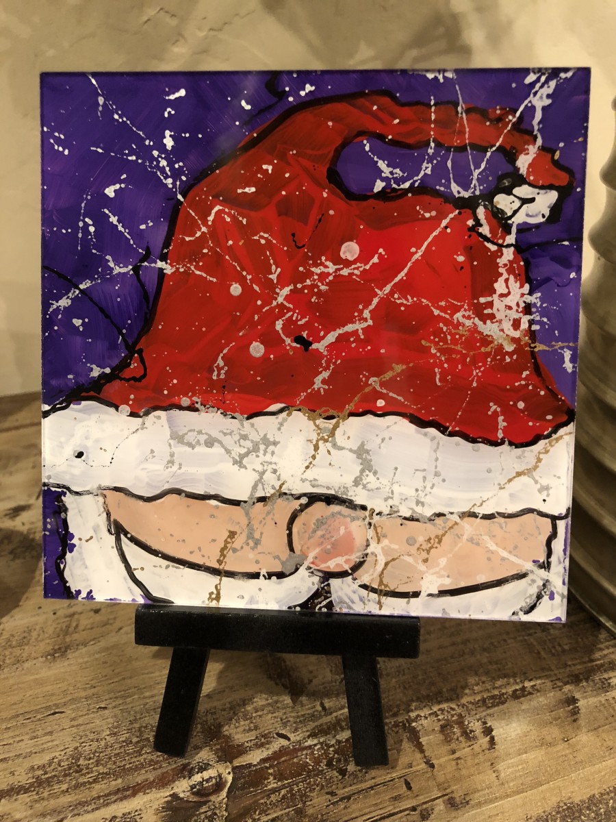 Big Santa Purple by Janetta Smith 