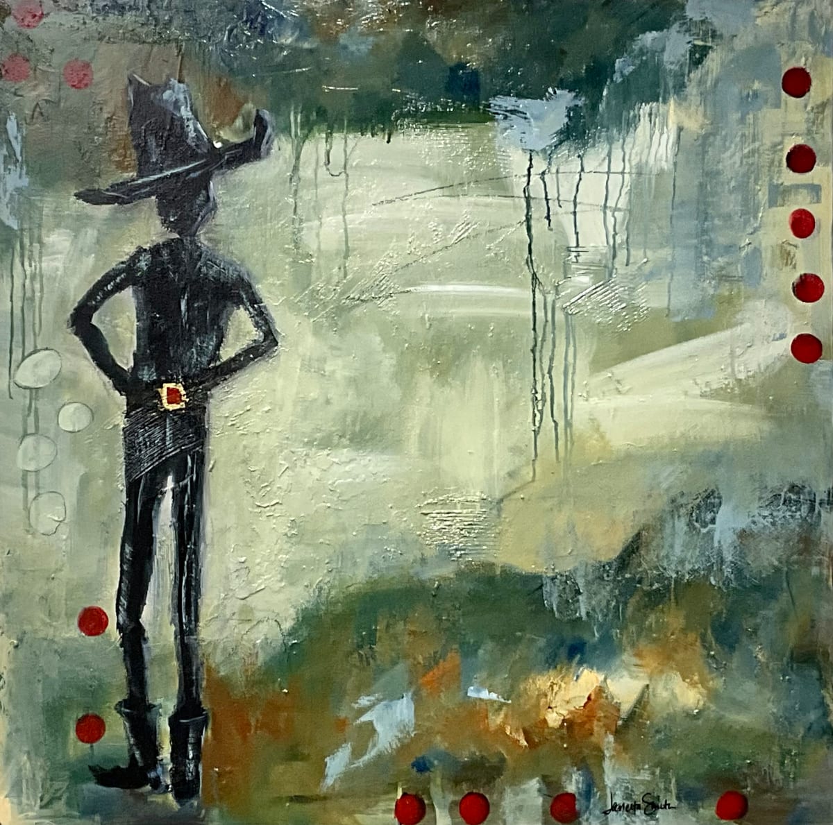 Rainstorm at Dusk by Janetta Smith  Image: Skinny Cowboy Series - Janetta Smith Art