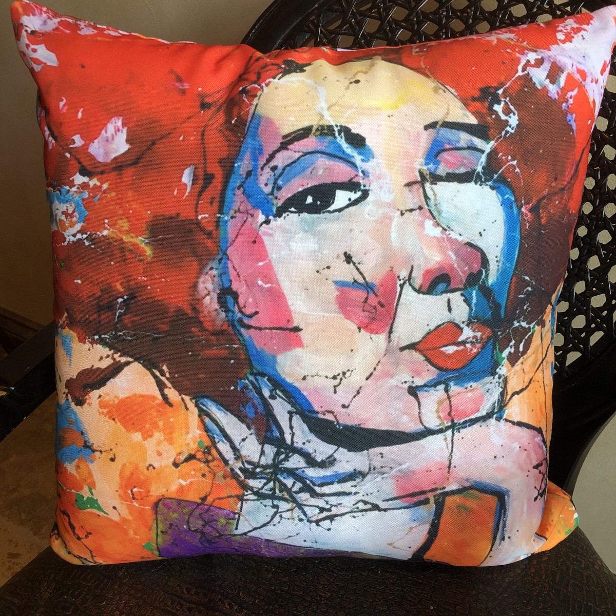 Wild Confidence Indoor Throw Pillow 18x18 by Janetta Smith 