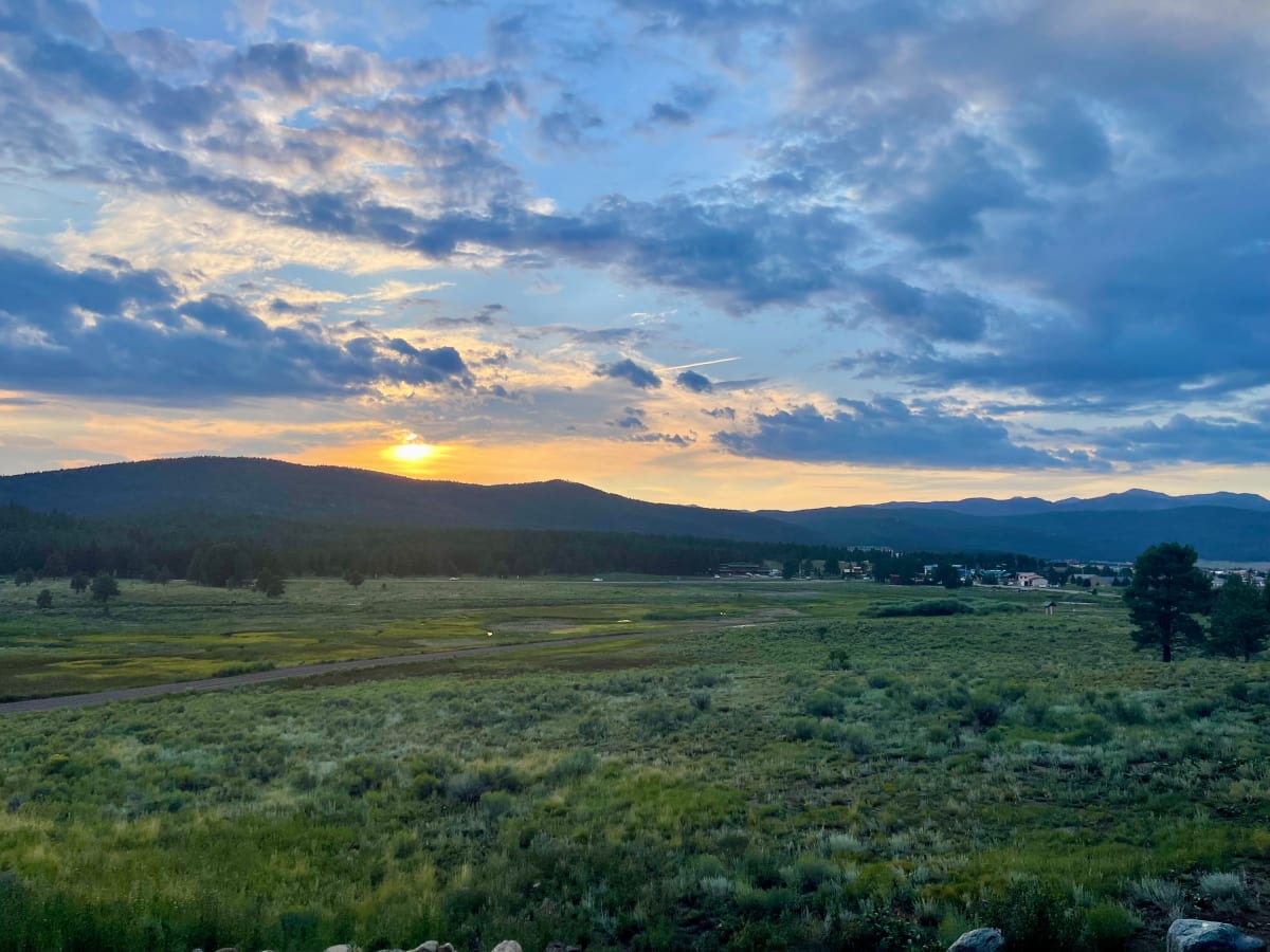 Angel Fire Sunset by Janetta Smith 