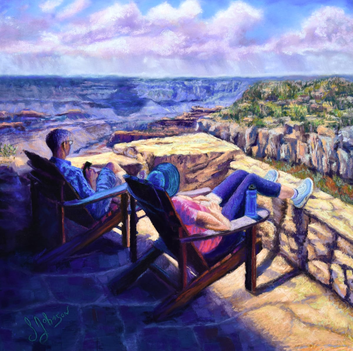 Taking It All In, North Rim Grand Canyon by Susan  Frances Johnson 