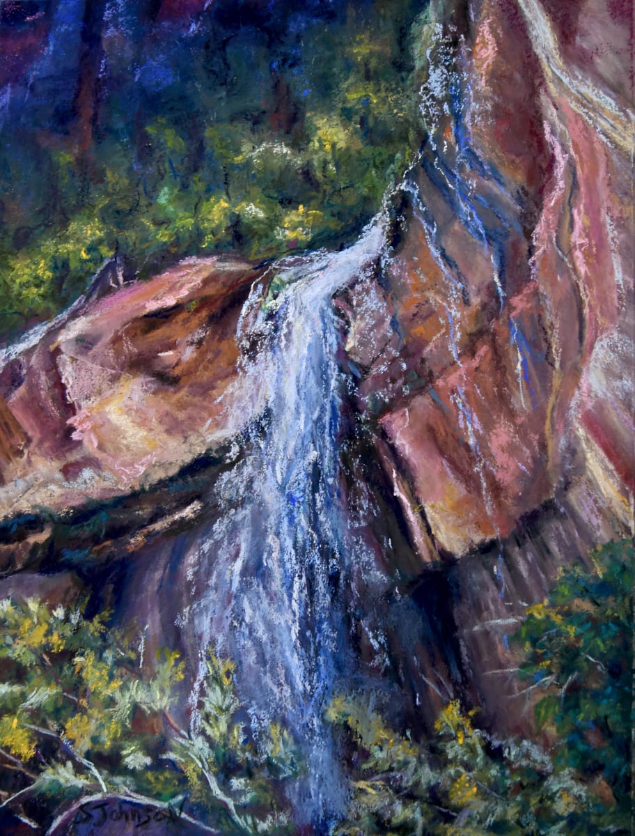 Mist, Emerald Pools by Susan  Frances Johnson 