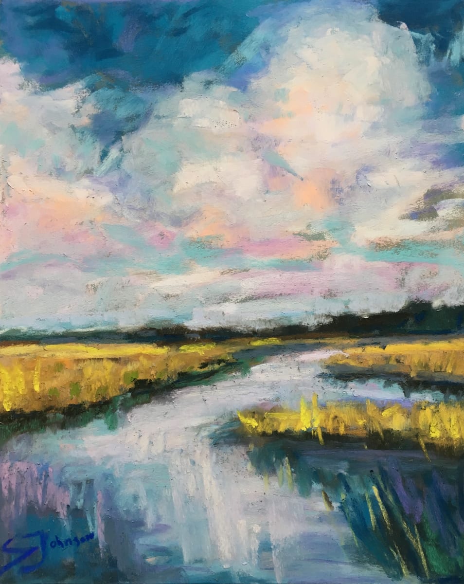 Clouds over the Marsh by Susan  Frances Johnson 