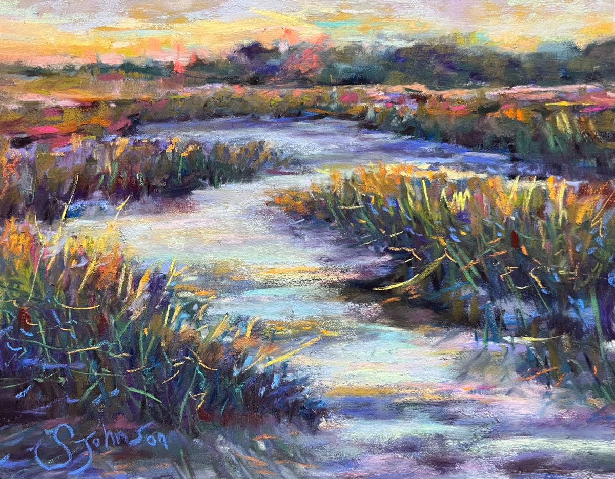 Evening Marsh by Susan  Frances Johnson 