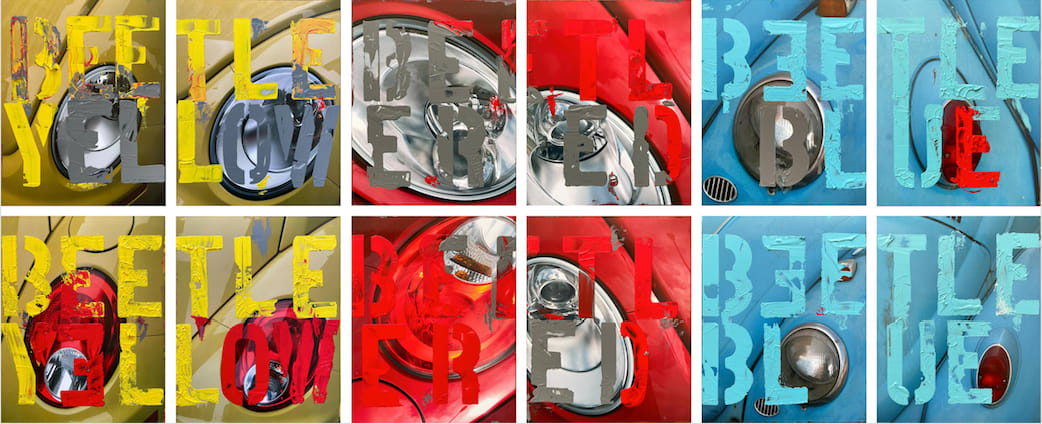 Beetle Yellow Red Blue by Tina Psoinos, Image 1.