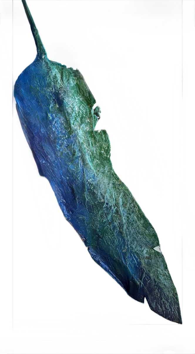 Leaf Blue Green by Tina Psoinos 