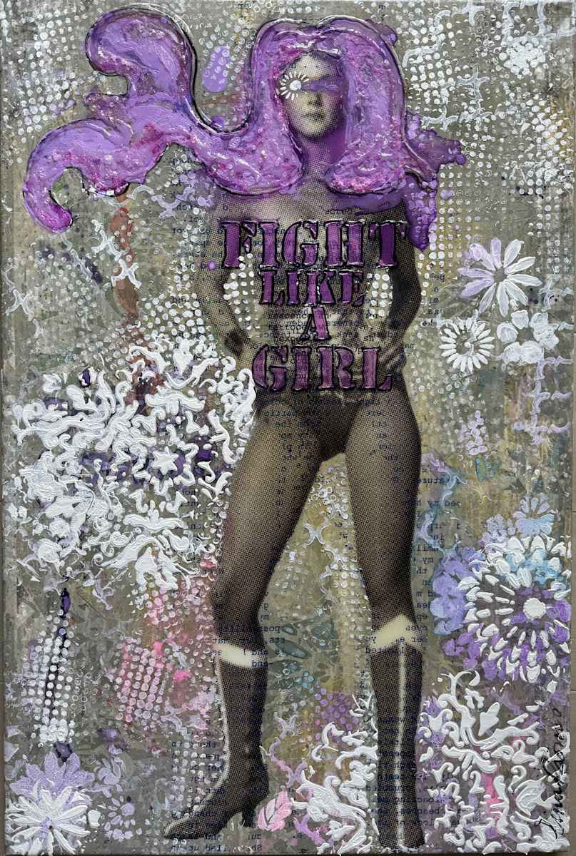 Wonder Woman Purple_Fight Like a Girl by Tina Psoinos  Image: WW Purple 