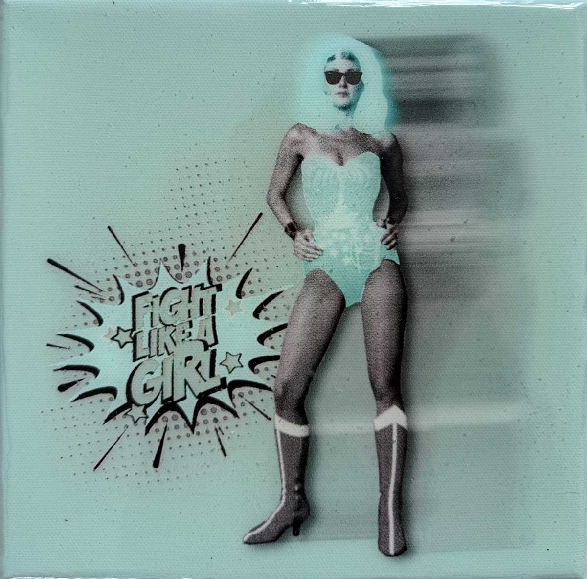 Wonder Woman  XBB_25, 8x8 by Tina Psoinos, Image 3.