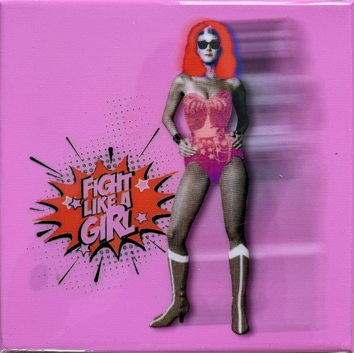 Wonder Woman  MO_25, 8x8 by Tina Psoinos, Image 2.