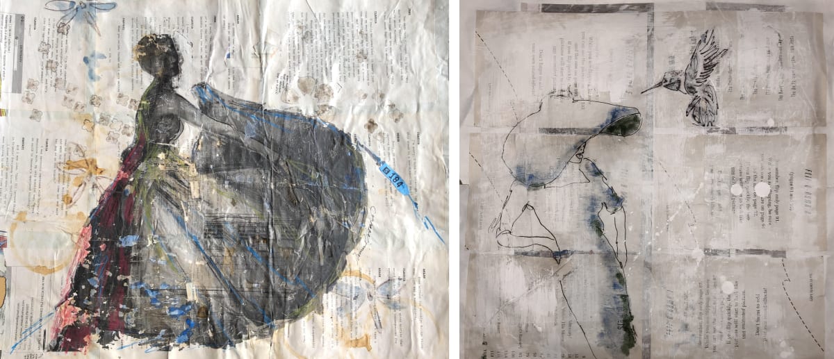 In Fashion Ballerina 3 + Dress Hat Hummingbird by Tina Psoinos 