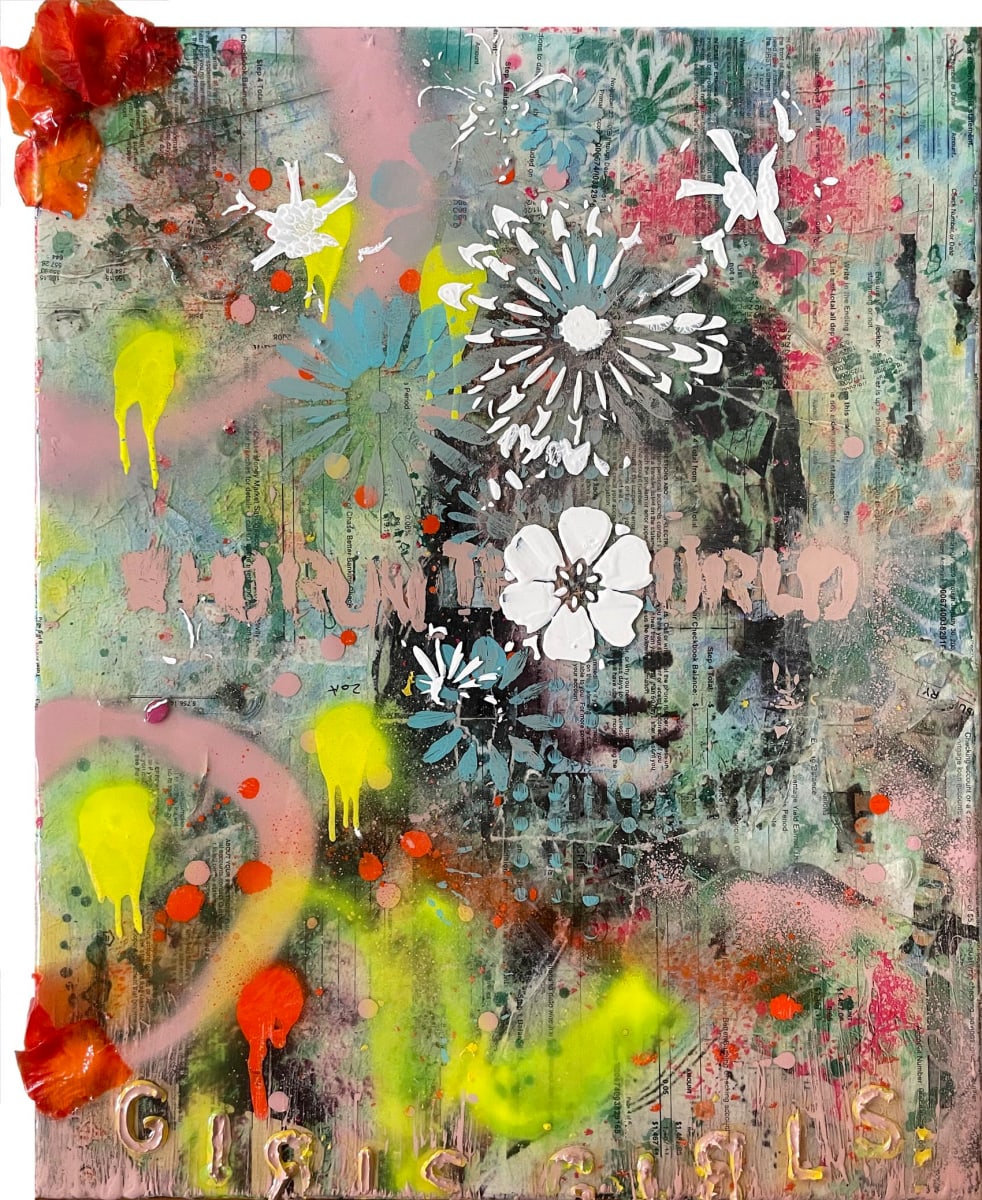 Beyonce Who Run The World Pink by Tina Psoinos  Image: Beyonce Who Run The World Pink