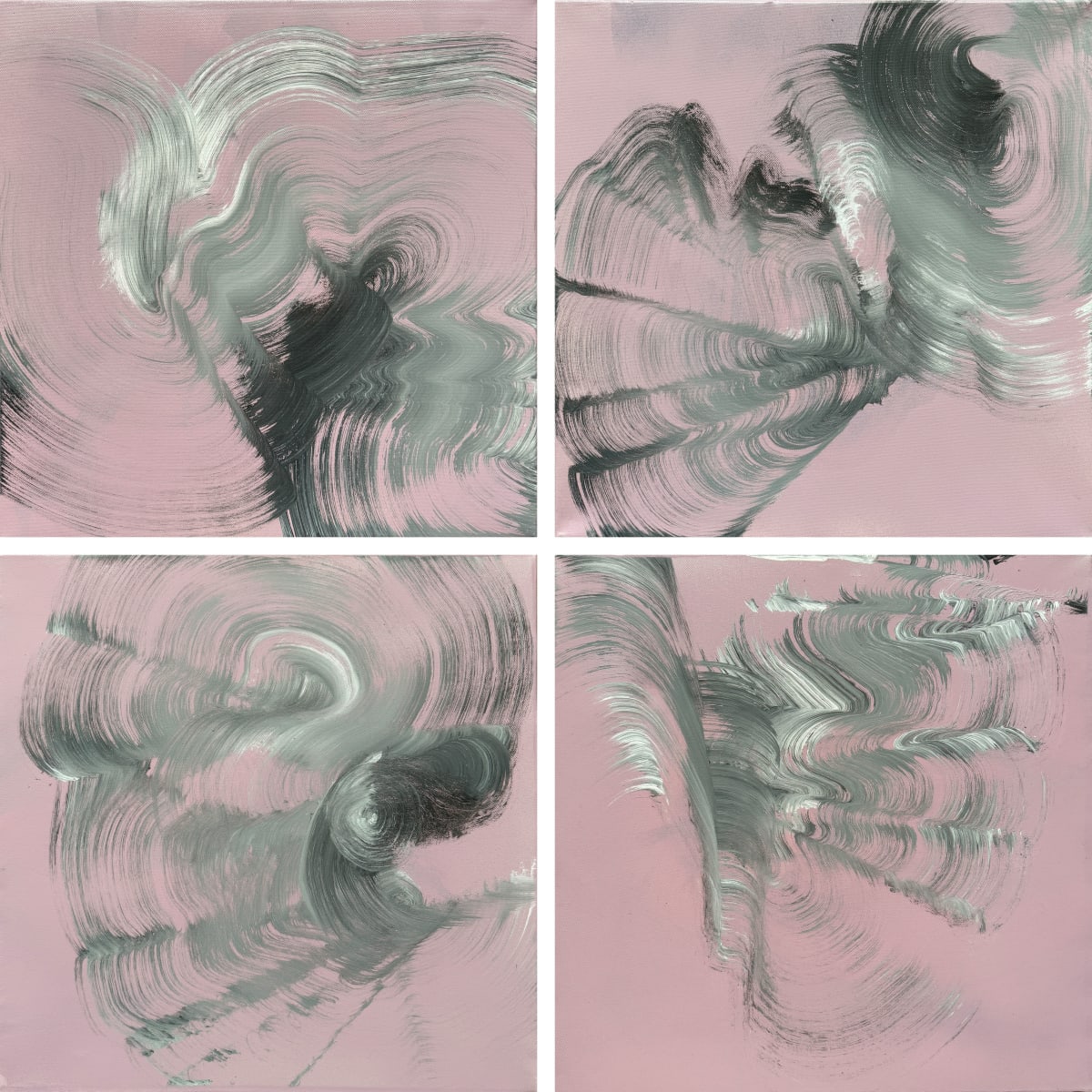 Pink Sky Waves by Tina Psoinos  Image: set of 4