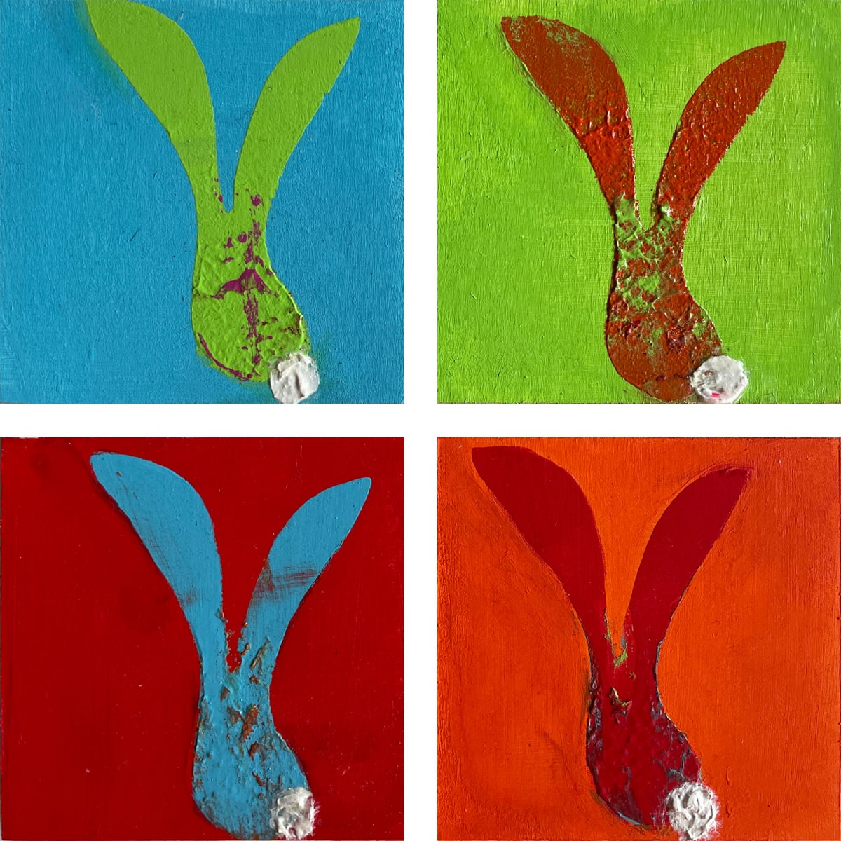 Bunny Vibes by Tina Psoinos  Image: Bunny Vibes set of 4