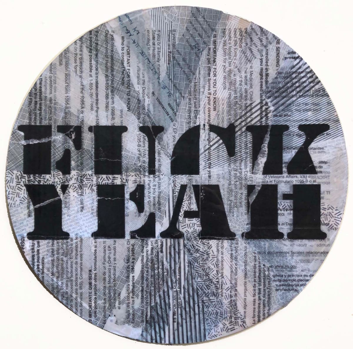 Typography Circles by Tina Psoinos  Image: Fuck Yeah Black