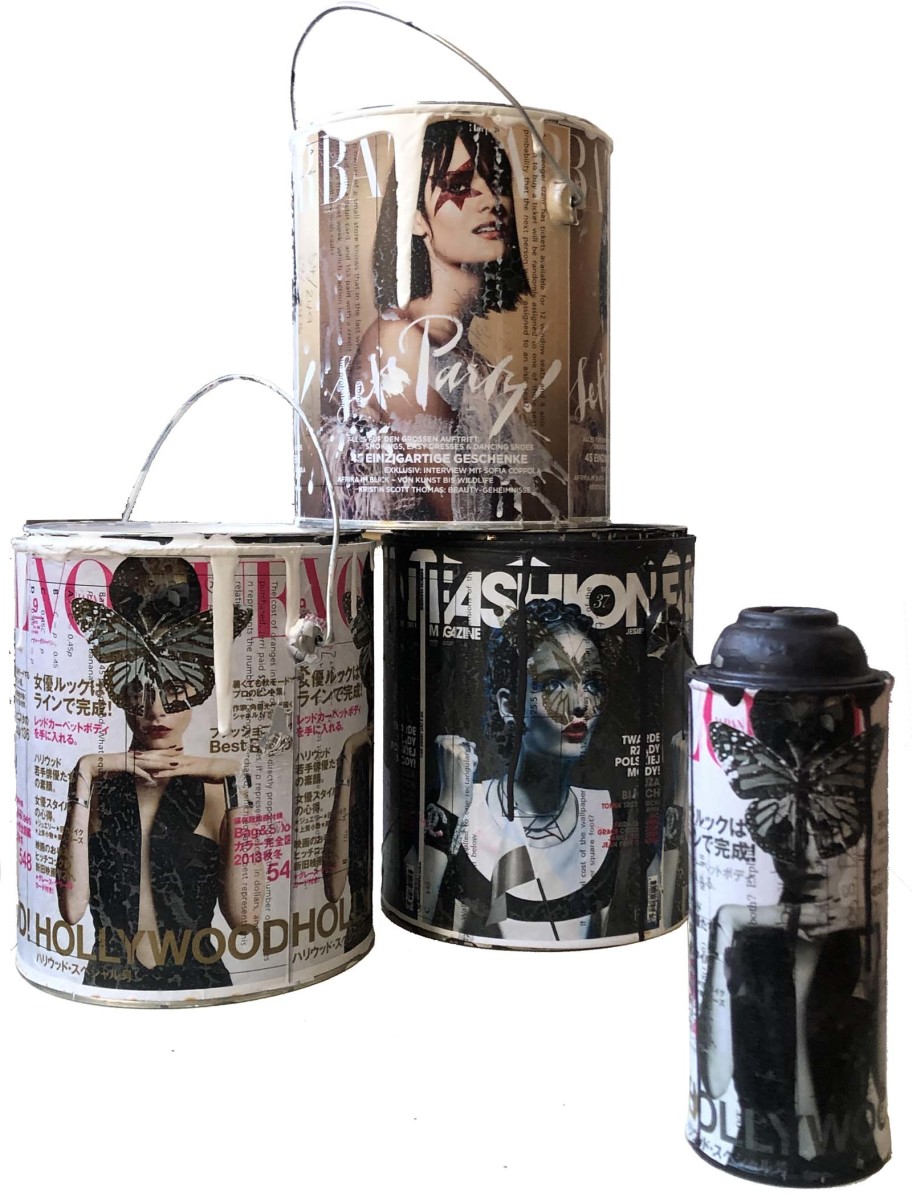 In Fashion Paint  & Spray Cans by Tina Psoinos 