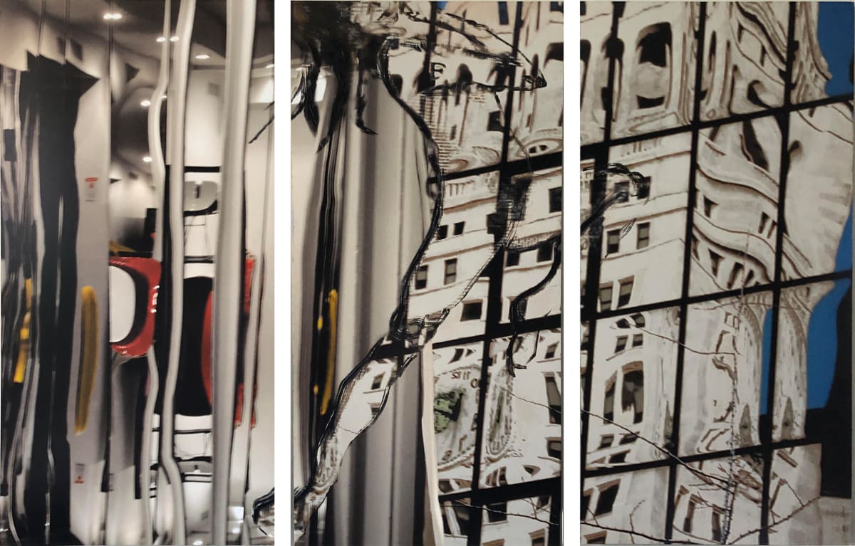 Manhattan Gray by Tina Psoinos  Image: Manhattan Gray _ triptych