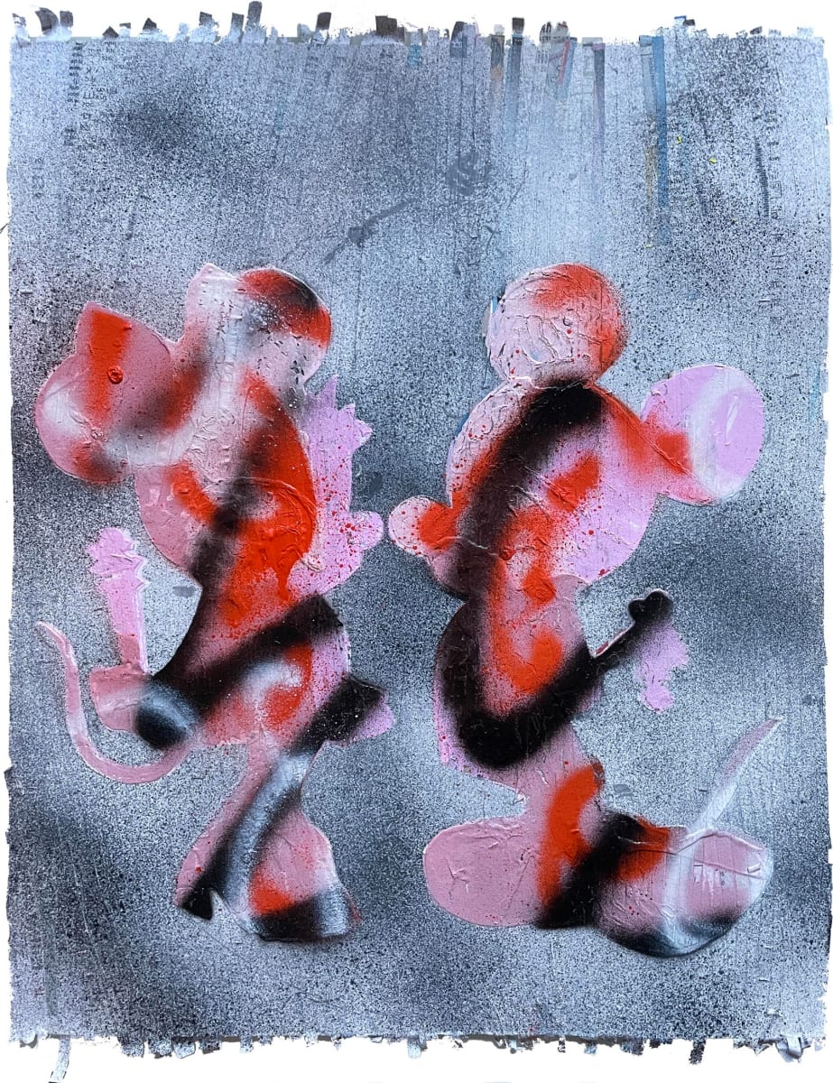 Mickey Meets Minnie Orange and Pink, Image 1.