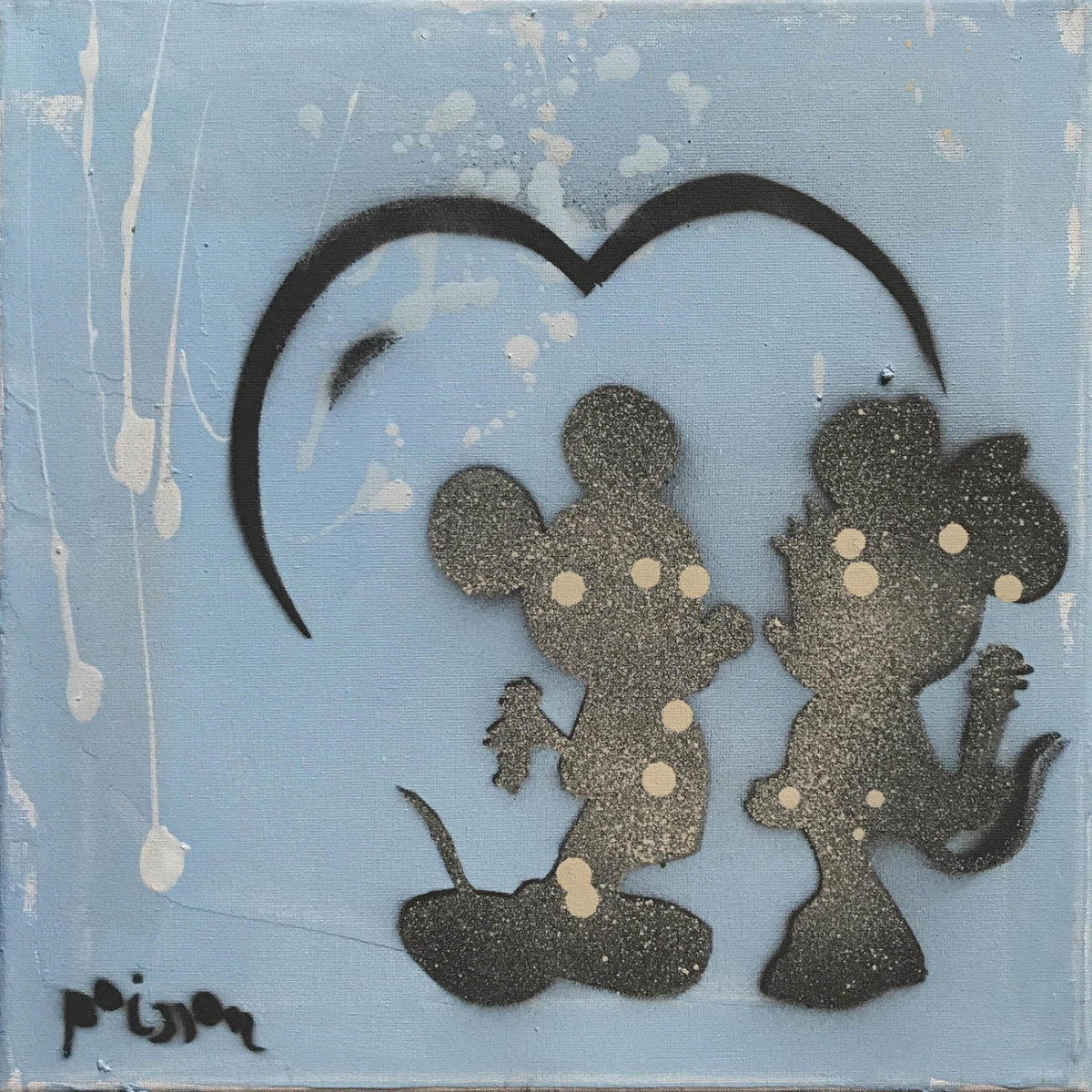Mickey meets Minnie Blue 1A by Tina Psoinos 