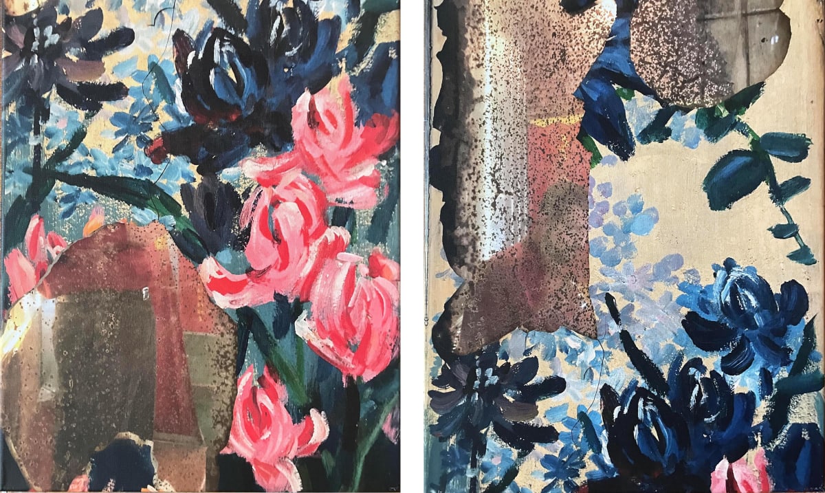 Urban Flora 14 Red + Blue by Tina Psoinos  Image: Urban Flora Red + Blue