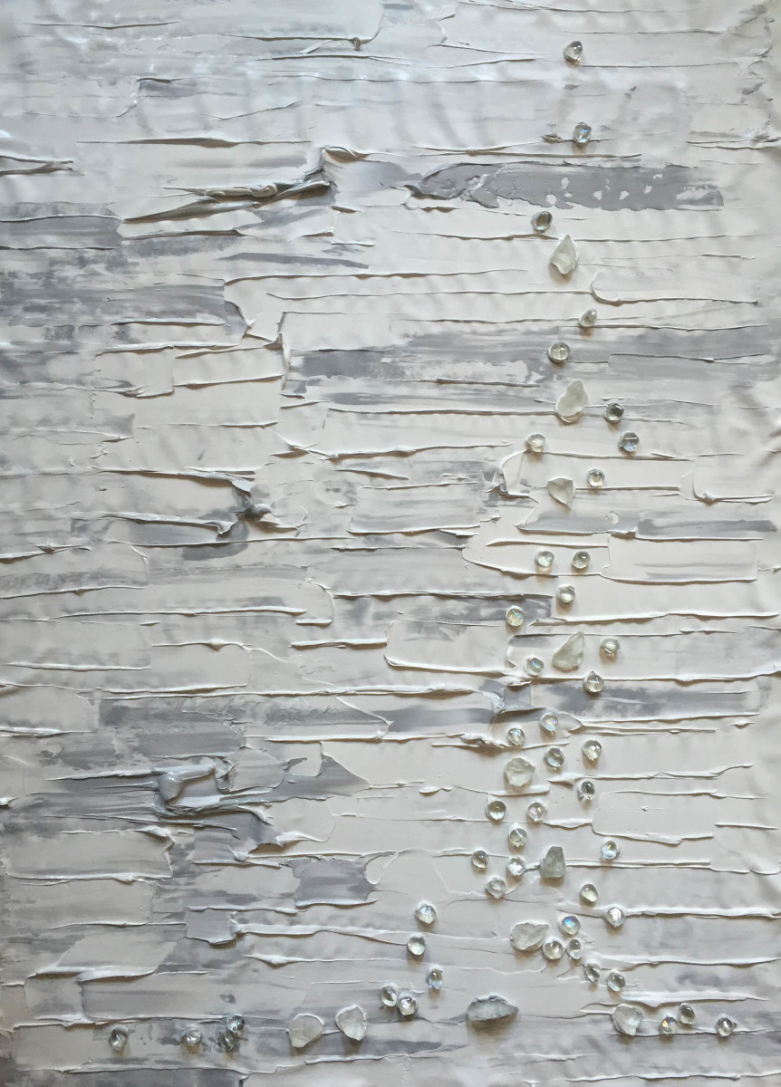 Water Reflection White by Tina Psoinos 