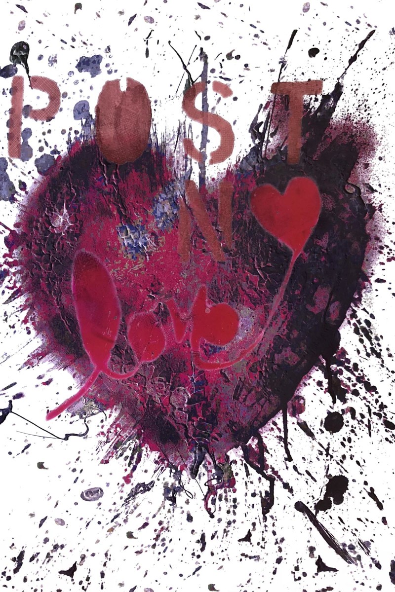 heArt Red Pink Post Love by Tina Psoinos, Image 1.