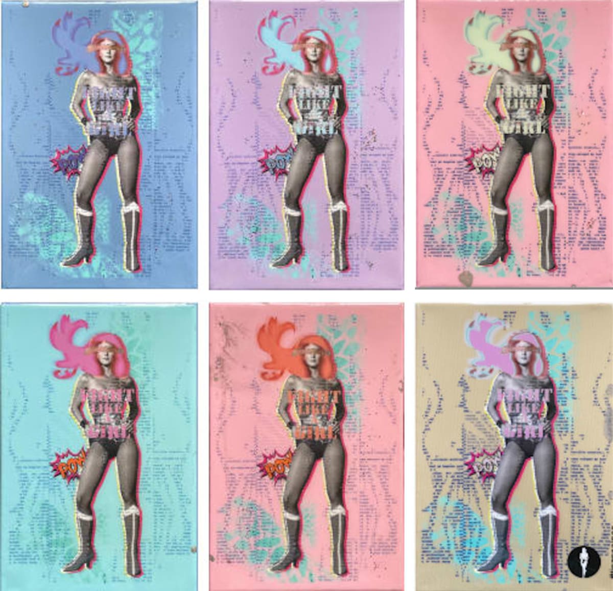 Wonder Woman set of 6 (12x8 ea) by Tina Psoinos, Image 2.