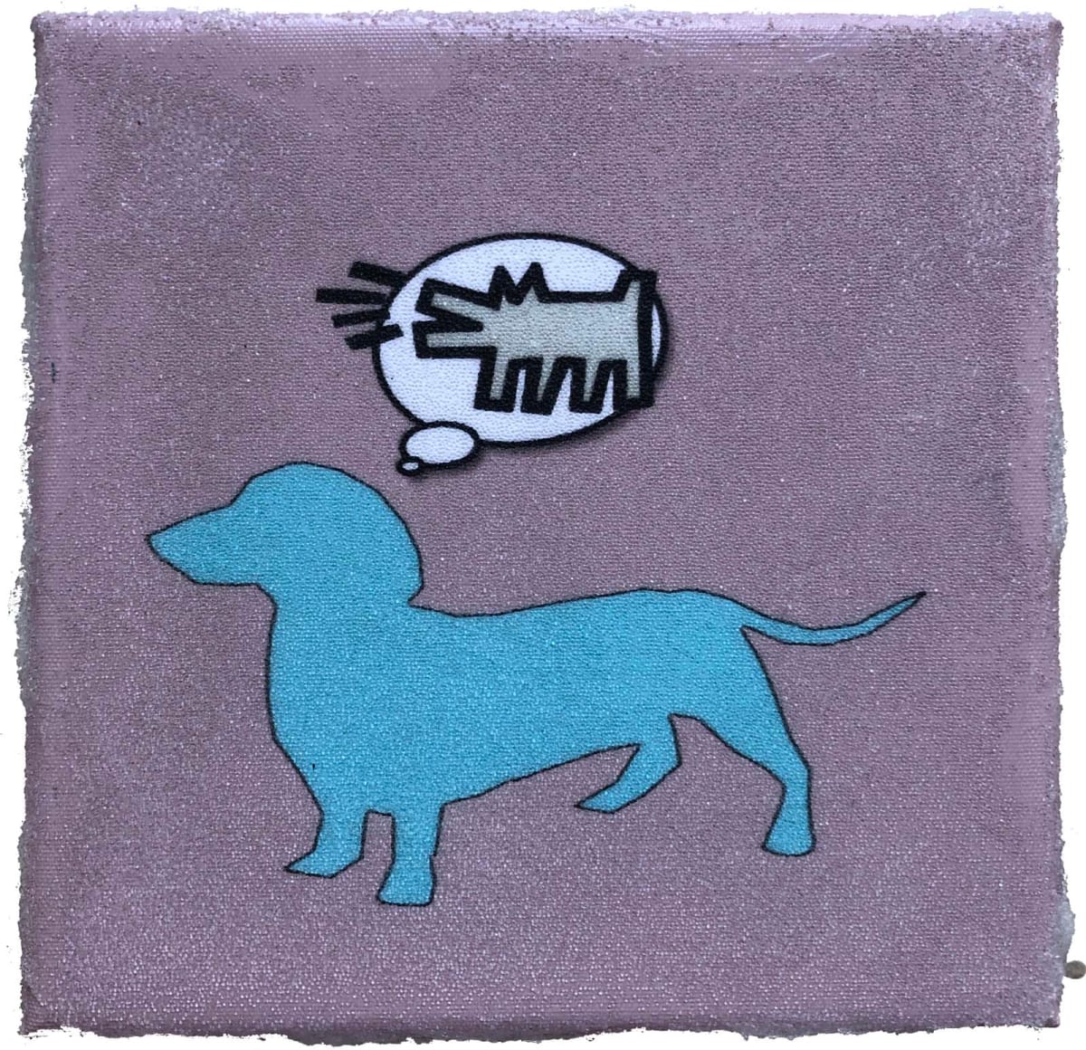 Dog Dreams of Haring Rose Proof 1 