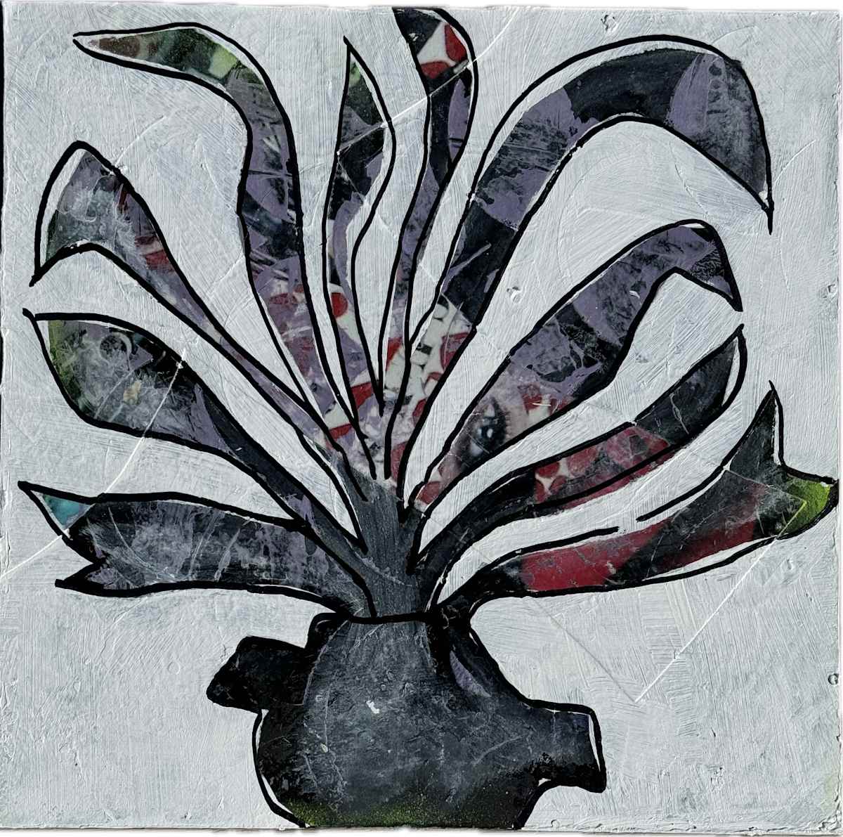 In Full Bloom Purple 9x9 by Tina Psoinos 
