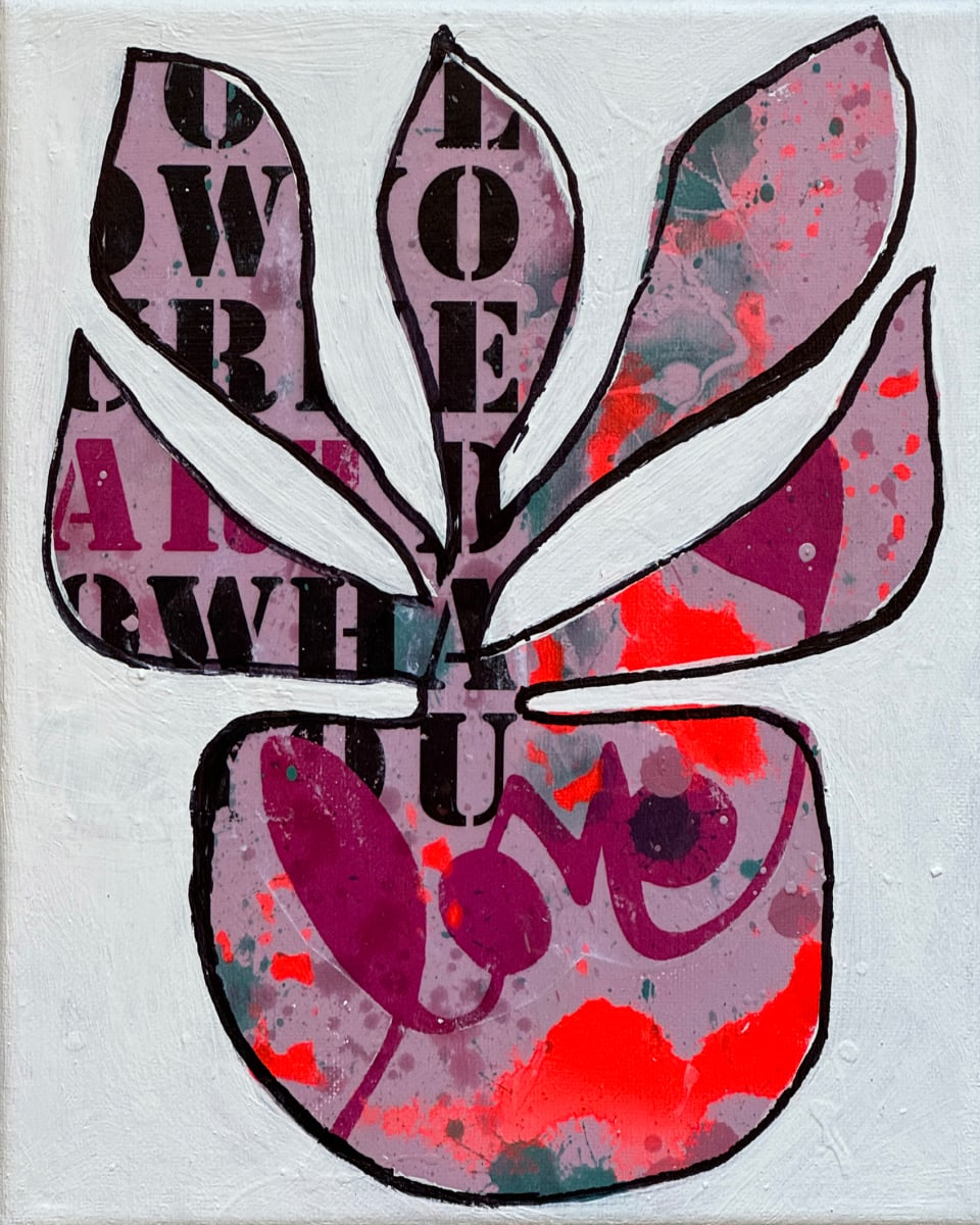 Rubber Plant In Full Bloom by Tina Psoinos  Image: Rubber Plant In Full Bloom