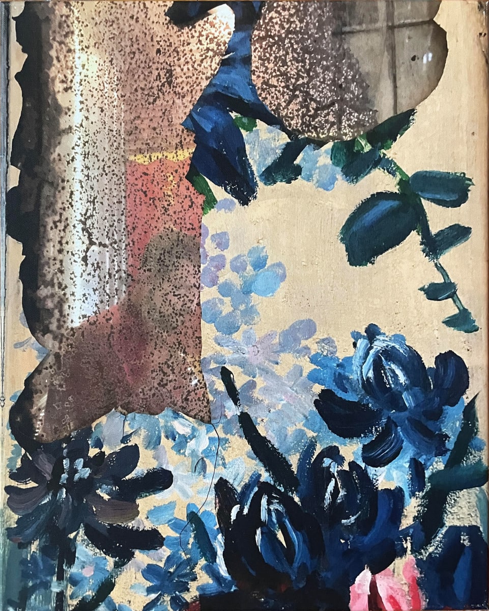 Urban Flora 14 Red Blue by Tina Psoinos 