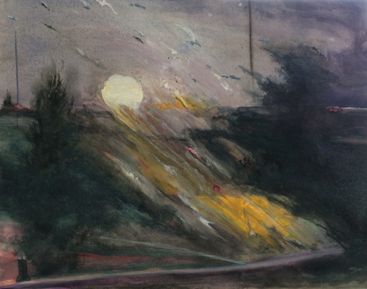 Night Ride (Ferris Wheel) by Jennifer Webster 