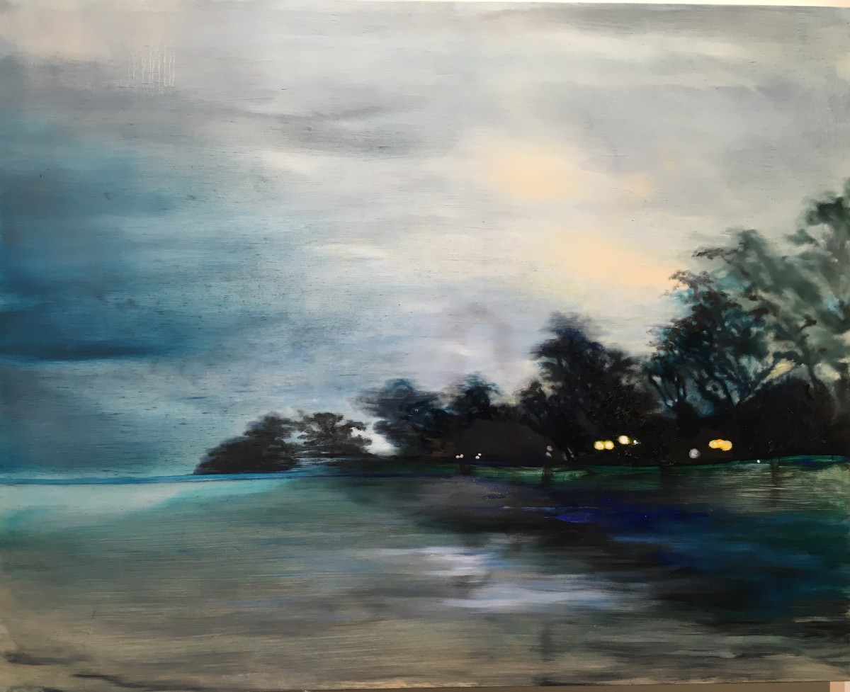 Blue Hour Signals (from union pier) by Jennifer Webster 