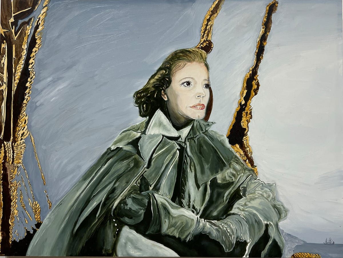 Self Portrait as Queen Christina Played By Greta Garbo in Queen Christina, 1938 by Jennifer Webster 