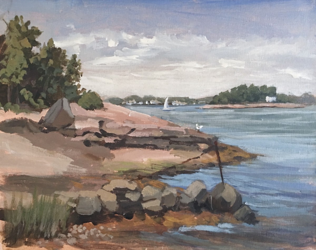 Island Time - Outer Island Thimble Island Branford CT by Linda S. Marino 