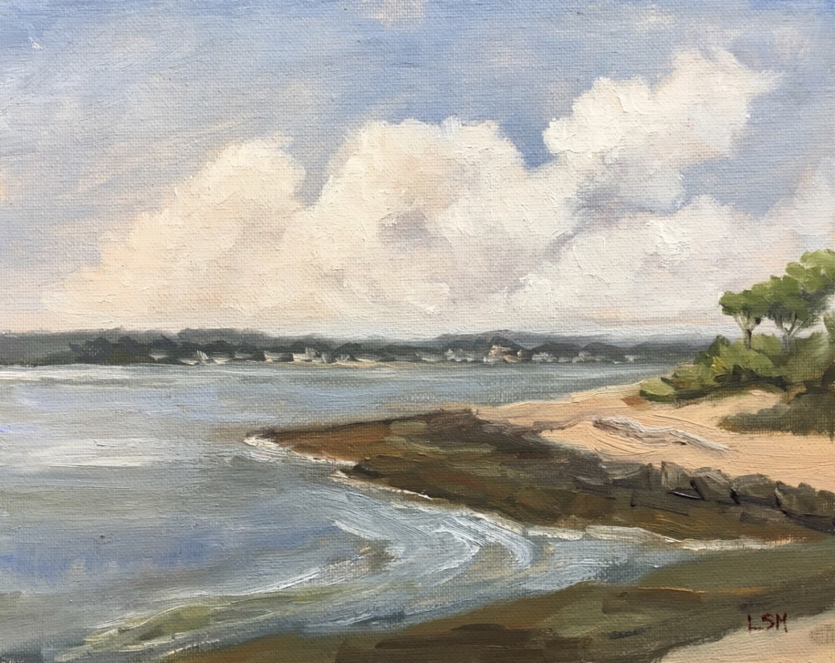 Water's Rising - Thimble Island Plein Air by Linda S. Marino 