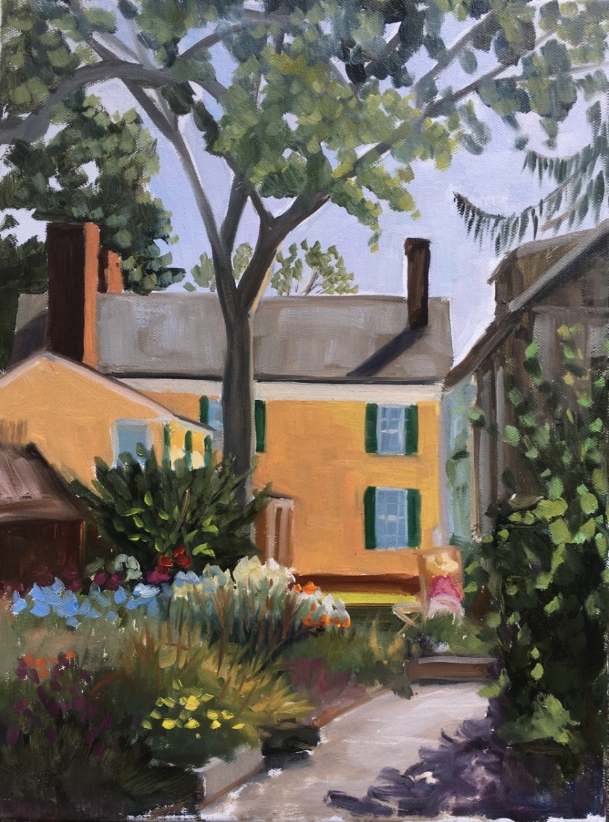 In the Garden Florence Griswold Museum, Old Lyme CT by Linda S. Marino 