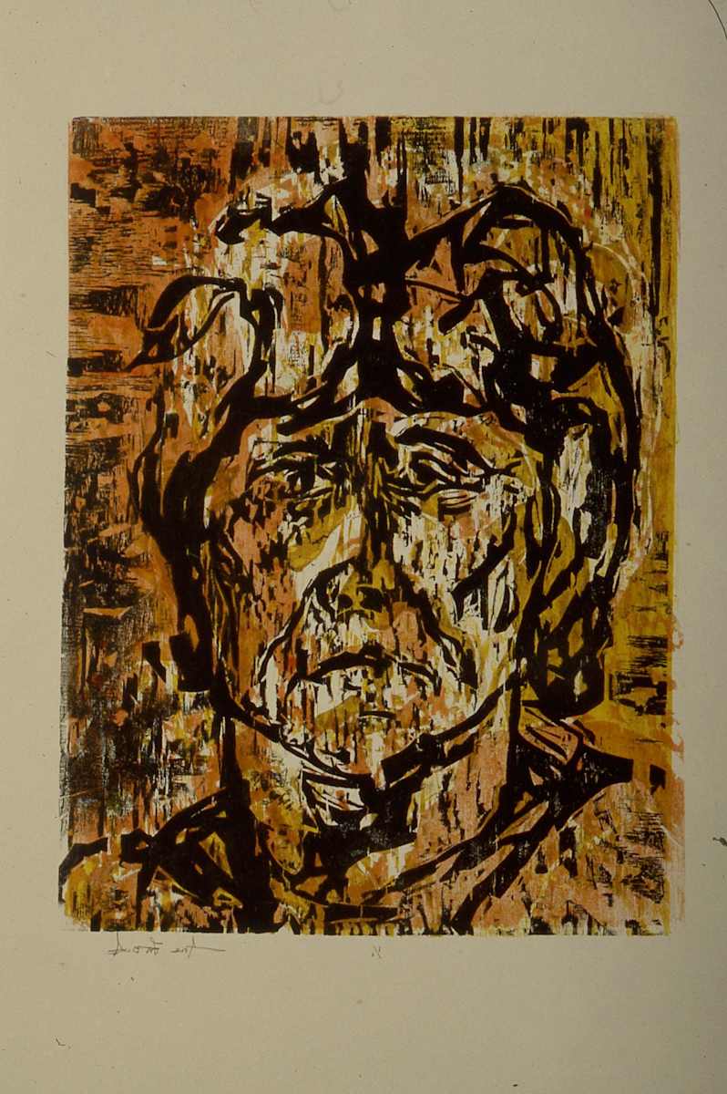 Untitled Wood Block Print III by Anne Labovitz, Image 1.