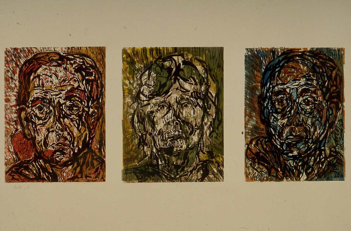 Three Wood Block Prints II by Anne Labovitz, Image 1.