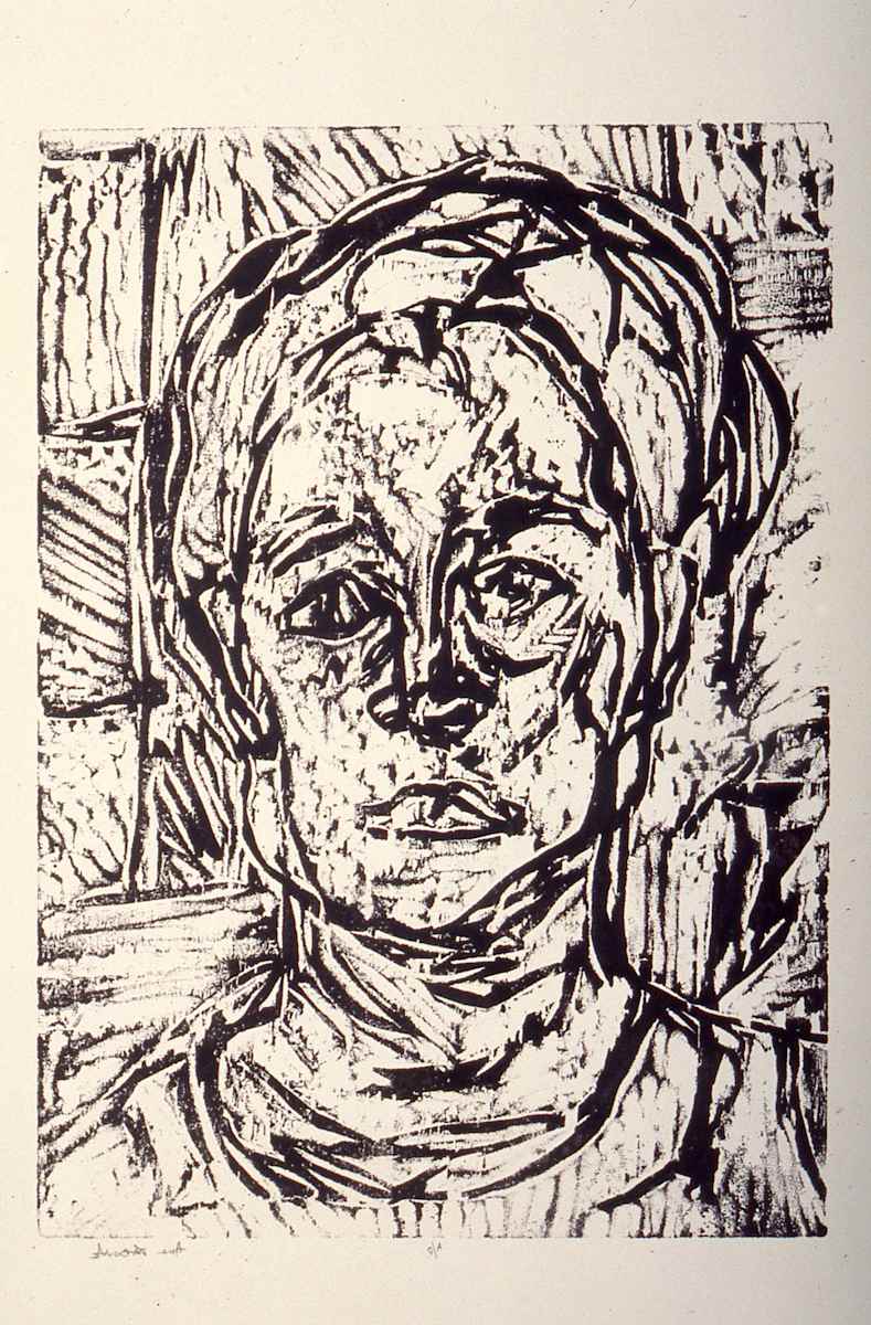 Untitled Wood Block Print IX by Anne Labovitz, Image 1.