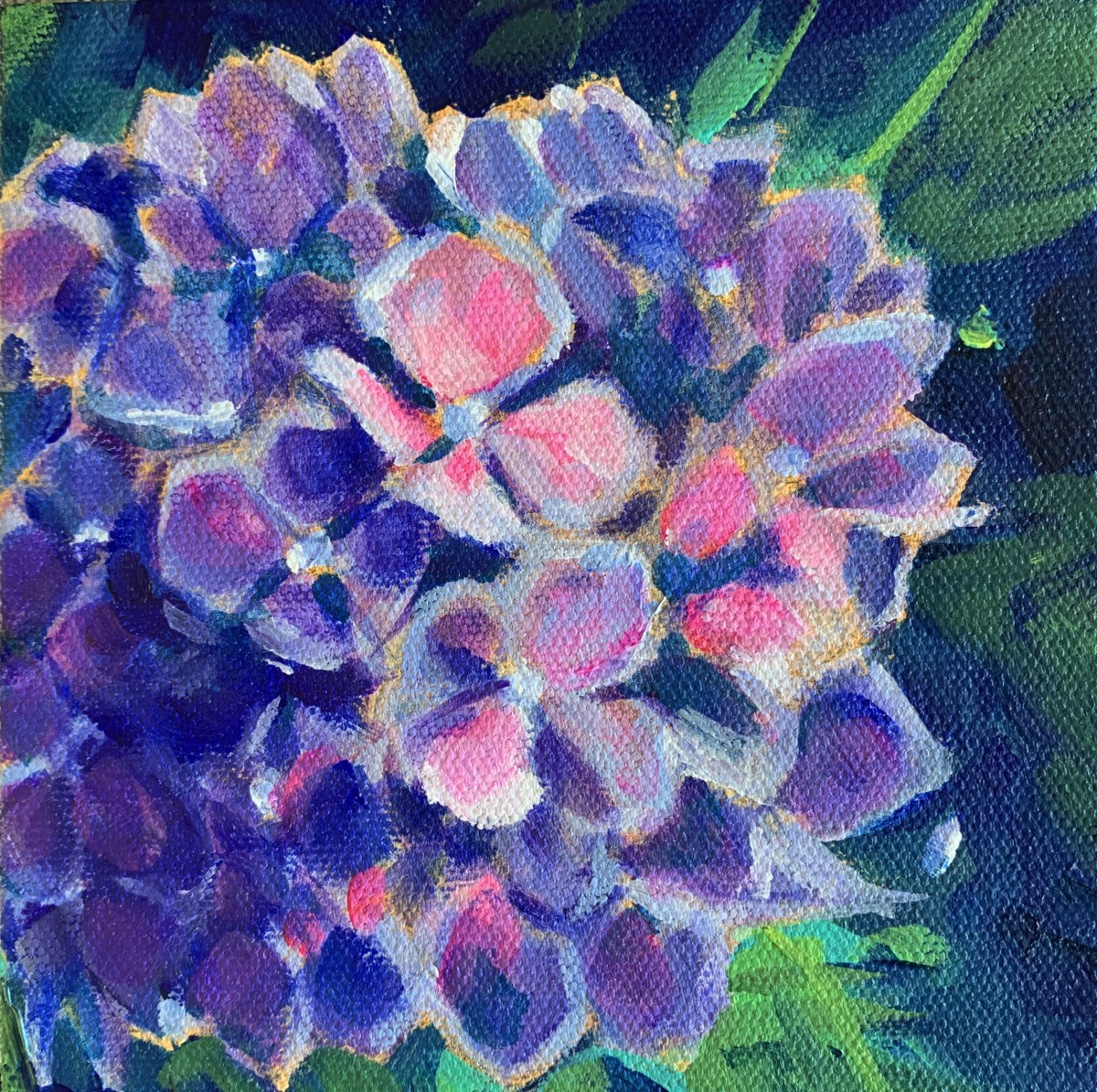 Lynn's hydrangeas 6 by Marcia Hoeck 