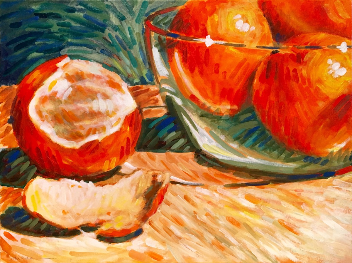 Oranges four by Marcia Hoeck 