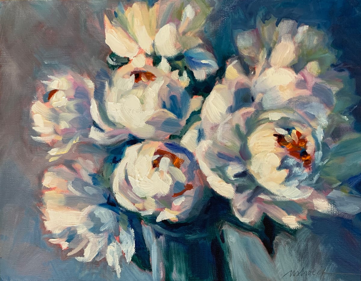 The light came softly 