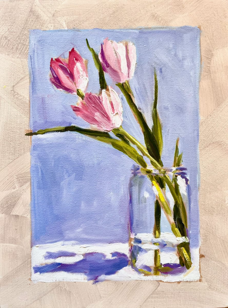 Winter blues: tulips by Marcia Hoeck, Image 1.