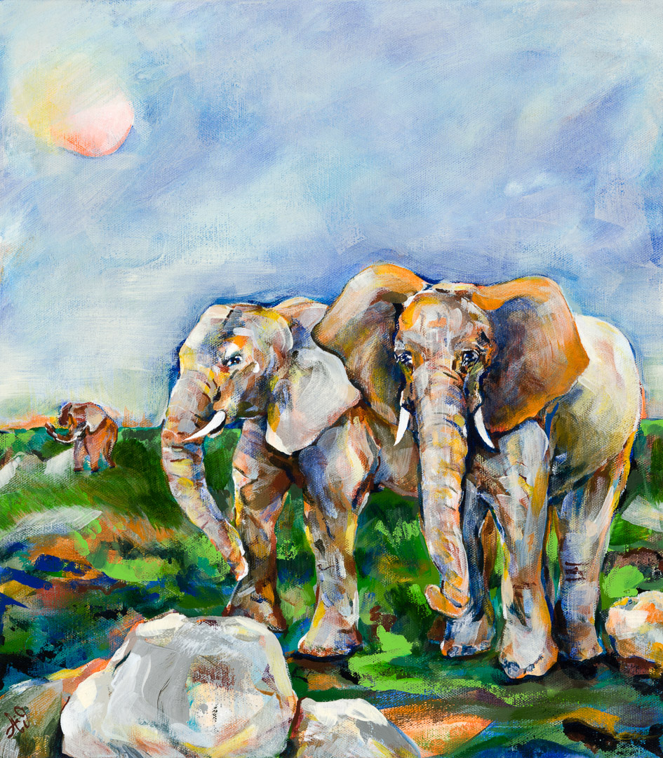 Elephants --2019 by Anna Iris Graham 