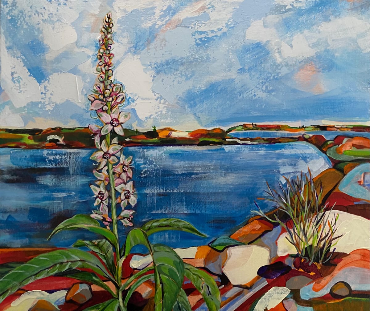 Pokeweed at the Lagoon by Anna Iris Graham 