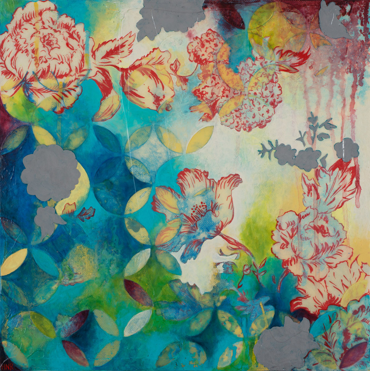 Arcs Floral 3 by Heather Robinson 