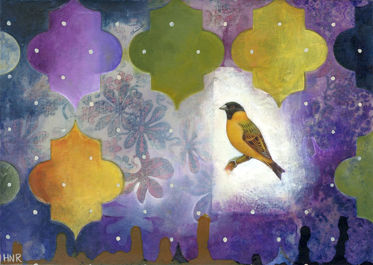 Black Headed Siskin by Heather Robinson 