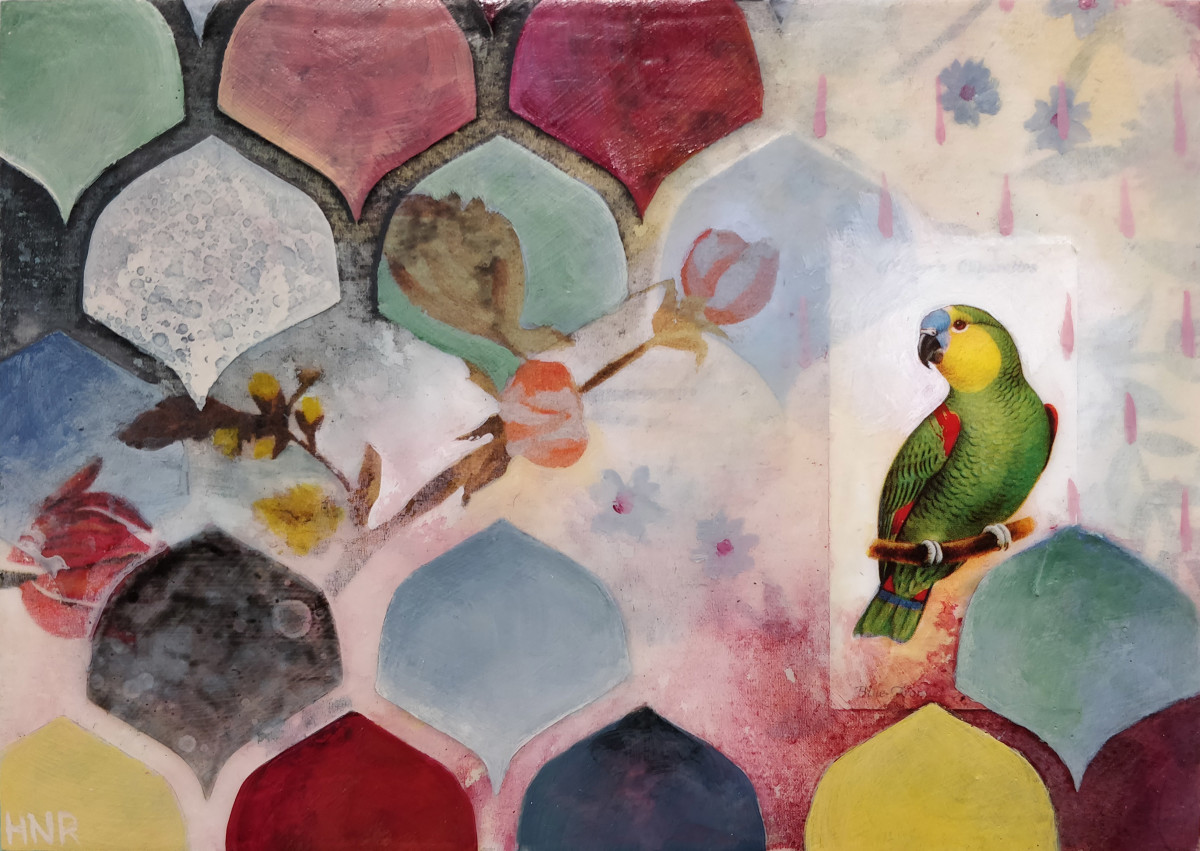 Blue-fronted Amazon Parrot by Heather Robinson 