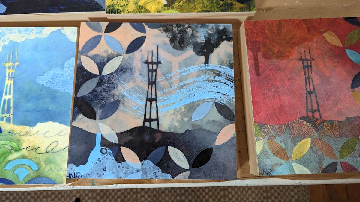 Sutro in Fog 77 Wood Mounted Print 2/2 by Heather Robinson 
