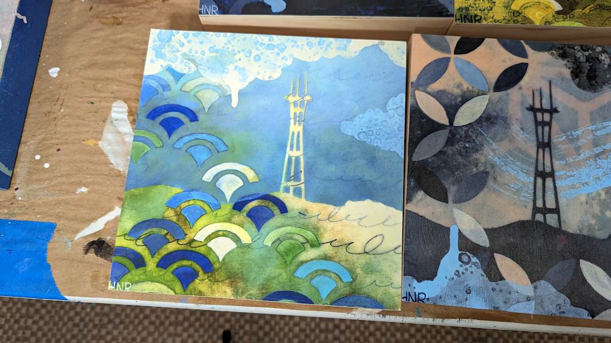 Sutro in Fog 53 Wood Mounted Print 1/2 by Heather Robinson 